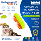 🔥 ¡ADIÓS AL PELO POR TODA LA CASA! CEPILLO DE VAPOR 3 EN 1 PARA MASCOTAS