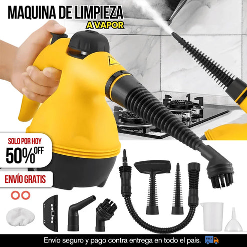 Limpiador a Vapor Portátil Multifuncional | Elimina Grasa y Suciedad en Segundos